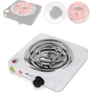 Allume-Charbon Électrique, 1 000 W, Thermostat 5 Positions, Protection Contre La Surchauffe, Blanc, Pour Chicha, Charbon Naturel - Neuf