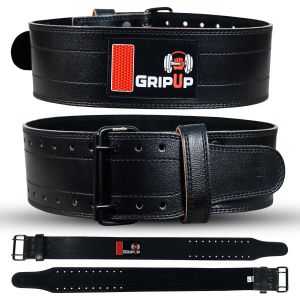 Loc-Ceinture D'haltérophilie Approuvée 6 Mm D'épaisseur 100% Cuir 4'' Support Dorsal Pour Squats,Soulevés De Terre,Musculation,Entraînement En Salle De Sport,Musculation Gp7 - Neuf