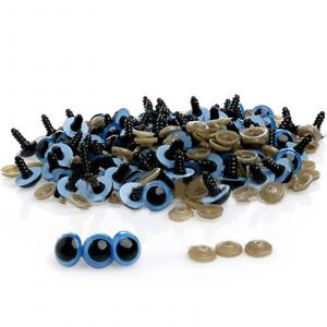 100 Pcs 8-20mm En Plastique Yeux De S&eacute;curit&eacute; Pour Ours En Peluche Poup&eacute;e Marionnette Animale Artisanat Diy_Yellow_10mm - Neuf