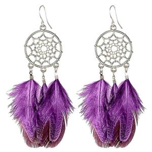 Boucles D¿Oreilles Dream Catcher Pour Femmes Boucles D¿Oreilles Plumes Boucles D¿Oreilles Boho Boucles D¿Oreilles Longues Boucles D¿Oreilles À Franges Boho - Neuf