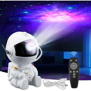 Projecteur Ciel Etoile Pour Chambre, Astronaute Projecteur, Projecteur Galaxie De Lumière De Nuit Étoilée Avec Minuterie Et Télécommande, Veilleuse Projecteur Pour Les Enfants, Cadeau - Neuf