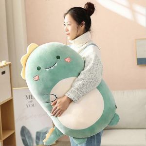 Coussin en peluche dinosaure Oreiller en peluche mignon animal en peluche (dinosaure,45cm) - Neuf