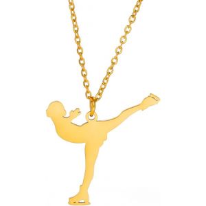 Kal-Inspiration Gymnastique Pendentif Collier Ballet Ballerine Sport Danse Solo Usa Gymnastique Choker Équipe Bijoux Fille Femme Coach Fille - Neuf