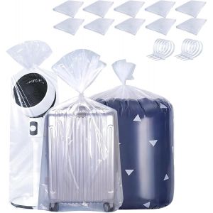Lot De 10 Grands Sacs De Rangement &Eacute;tanches En Plastique Transparent De 100 ?m Avec 10 Attaches De C&acirc;ble Pour Loft, Bagages, Val , Couette, Cha , Jouets, Literie (100 X 120 Cm) - Neuf