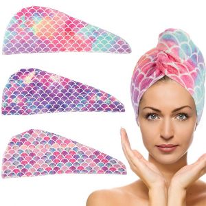 Lot De 3 Serviettes De S&eacute;chage En Microfibre Avec Bouton Pour Un S&eacute;chage Rapide Et Une Absorption Optimale. - Neuf