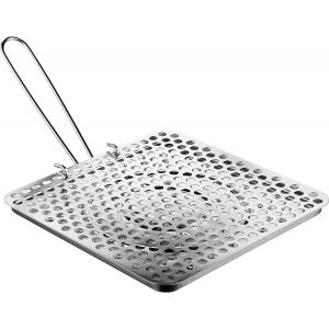 KALANKA-Ibili 810400 Grille-Pain, Aluminium, Argent, 17 cm, 20.8 x 20.39 x 1.8 cm - Neuf