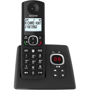 F530 Voice - T&eacute;l&eacute;phone Fixe Sans Fil Dect Avec R&eacute;pondeur - Grand &Eacute;cran R&eacute;tro&eacute;clair&eacute; - Mains Libres - Fonction Blocage Des Appels - 2 Touches De M&eacute;moires Directes - Noir - Neuf