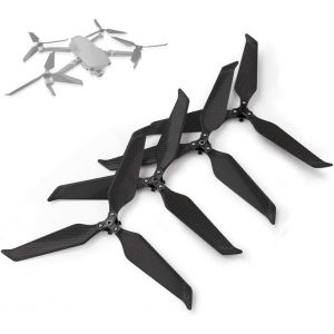 Paires De Fibre De Carbone Hélices Compatibles Avec Dji Mavic 2 Pro 8743, 3-Lame Calme Hélices, Une Forte Force De Traction, De Libération Rapide, Pliable, Compatible Avec Dji Mavi-Générique - Neuf