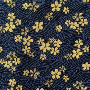 Sjzg-Tissus Au Metre Style Japonais Tissu Diy Couture Pour D&eacute;corer Patchwork V&ecirc;tements Nappe De Table Rideau Tissu &Agrave; Coudre, Largeur 145cm (Bleu Marine, 50x145cm) - Neuf