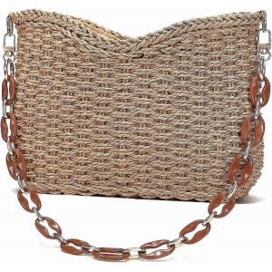 Sac De Paille Pour Les Femmes Tiss&eacute; Sac De Plage Pour L'&Eacute;t&eacute; - Neuf