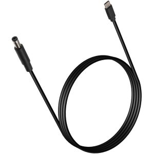 JGD-1 Pi&egrave;ce C&acirc;ble d'alimentation USB C vers DC 5,5 mm x 2,1 mm de 1 m pour ordinateur portable (5521), entr&eacute;e USB Type C m&acirc;le 20 V vers c&acirc;ble d'alimentation m&acirc;le DC 5,5 x 2,1 mm jusqu'&agrave; 100 W - Neuf