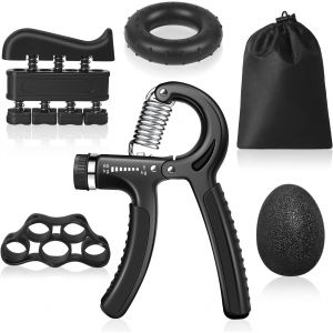 Kit De Musculation Pour Les Mains, 5 Pièces, Musculation Des Avant-Bras, Pince De Comptage Réglable De 5 À 60 Kg, Résistance Des Doigts Et Du Poignet - Neuf