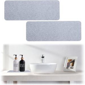 2 Pièces De Plateau En Pierre Absorbant L'Eau Pour Évier, Pierre Diatomite Evier, Porte Savon En Diatomite, Pierre Diatomite Cuisine Evier, Pour Salle De Bain, Cuisine, Tasses, Bro[APP8810106] - Neuf