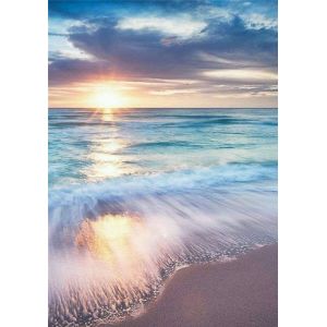 Peinture Diamant Coucher De Soleil Bricolage Paysage Combinaison Ronde Plein Diamant (14) Lever De Soleil Bord De Mer Réflexion Diamant Broderie Décoration Peinture 30*40 - Neuf
