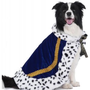 Kal-Pet Serial Lux Fur Cape Bleue Pour Costume D'halloween, Costume De Roi Et De Reine, Prince Et Princesse, Cosplay-L - Neuf