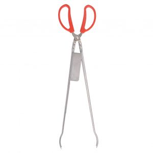 Pinces à Crabe PoignéEs En Plastique En Acier Inoxydable Longueur De 51 Cm Conception De Pointe De Fente éPaissir Pinces à Ciseaux RéSistantes à La Chaleur Pour La PêChe à Bouche CourbéE - Neuf
