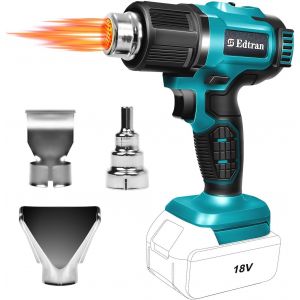 ChenQuanSarl-Pistolet Thermique Sans Fil Compatible Avec Batterie Makita 18 V Volt Lxt, 3 Buses, 2 Réglages De Température imum 500 °C Pour Travaux Manuels, Tube Rétractable, Résine Et Décoration (Sa - Neuf