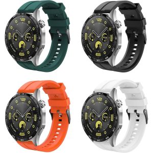 Watch Band Compatible with Huawei Watch GT 4 46mm/GT3/GT3 Pro 46mm/Watch 4/4 Pro/3/3 Pro/GT 46mm/GT2/GT2 Pro/GT2e, Silicone Sport Bands, 4 Emballer - Neuf