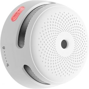 JGD-D&eacute;tecteur de Fum&eacute;e Wi-FI Compatible avec l&iquest;Appli Home Security, Station de Base SBS50 Requise, Mini-D&eacute;tecteur de Fum&eacute;e Interconnect&eacute; sans Fil Conforme &agrave; EN14604, XS01-M, Lot de 1 - Neuf