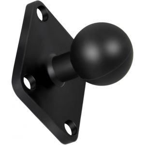 Base De Montage &Agrave; Rotule De 1 Pouce,Support De Montage De Boule En Aluminium,Adaptateur &Agrave; Rotule Ram De 1"" Avec Base Carr&eacute;e,Adaptateur De Base &Agrave; T&ecirc;te Sph&eacute;rique Pour Velo Moto,Ball Head Adapter - Neuf