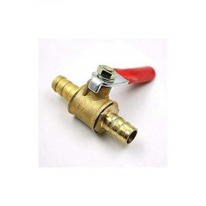 Robinet à boisseau sphérique en laiton de 8 mm, raccord cannelé pour robinet d'arrêt, adaptateur pour eau, gaz, huile (1 pièce, 8 mm) - Neuf