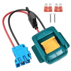 Adaptateur de roue électrique pour batterie Makita 18V LXT avec connecteur de faisceau de câbles et fusible pour Peg-Perego 12 - Neuf