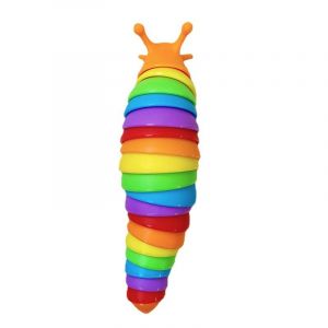 3D Conjointe Sensorielle des Jouets pour l'Anxiété et le Soulagement du Stress, Flexible, Extensible Bureau de Jouets, de Torsion arc-en-ciel Slug Jouet, Amusant et Jouets Éducatifs - Neuf