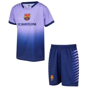 12 Ans - Ensemble Maillot + Short - Fc Barcelone - Enfant - Violet - Manches Courtes - 100% Officiel - Neuf