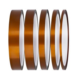 Ruban Adh&eacute;sif Silicone Polyimide Kapton R&eacute;sistant Aux Hautes Temp&eacute;ratures 280 &deg; C-Longueur 3 Mm,6 Mm,8 Mm,12 Mm,15 Mm Pour Masquage,Soudure,Carte De Circuit Imprim&eacute; Isolant Diy (Lot De 5pcs) - Neuf