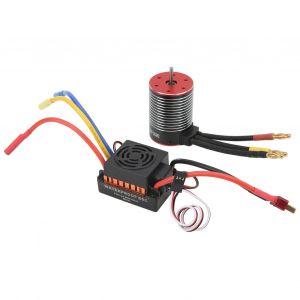 Kit De Controleur De Vitesse Sans Balais Rc 3650, Moteur Sans Balais 60 A, Controleur De Vitesse Electrique Pour Voiture Rc 4500 Kv - Neuf