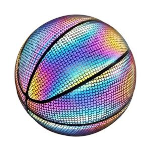 Ballon De Basket R&eacute;fl&eacute;chissant Phosphorescent - Taille Officielle 7 Pour Le Jeu Et L'entra&icirc;nement Nocturnes, Adh&eacute;rence Am&eacute;lior&eacute;e, Conception Durable Et &Eacute;tanche - Neuf