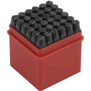 jeu de 36 poinçons 6mm chiffres et lettres à frapper,Métal - Neuf