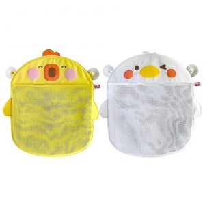 Lot De 2 Sacs De Rangement Pour Jouets De Bain En Forme De Canard Mignon - Organiseur En Maille &Agrave; S&eacute;chage Rapide Pour Jouets De Bain Pour Enfants - Design Compact - Neuf
