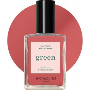 Green Vernis À Ongles Vieux Rose Bois De Rose - Vernis À Ongles Classique 9-Free, Vegan Et Bio Sourcé - Effet Manucure Professionnelle - Vernis - Vernis Ongles - 15ml - Neuf