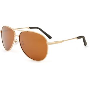 Lunette De Soleil Homme Femme Polarisée Premium Lunette De Soleil Cadre Métallique Avec Uv400 - Neuf