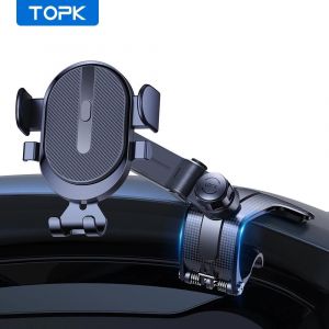 Cpl-Topk &iquest; Support De T&eacute;l&eacute;phone Portable Pour Tableau De Bord De Voiture,Rotation &Agrave; 360 Degr&eacute;s,Clip Universel Pour Tableau De Bord,Pour Smartphones De 4 &Agrave; 7 Pouces-Black - Neuf