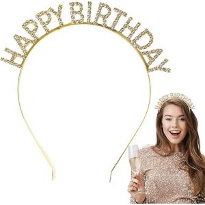 Kalvd-Anniversaire Tiares Pour Filles D&eacute;corations De Cheveux Paillettes F&ecirc;te Princesse Reine Strass Brillant Bandeau Cadeaux Pour Les Femmes F&ecirc;tes F&ecirc;te Bal Costume Tenue Accessoires De Coiffure - Neuf