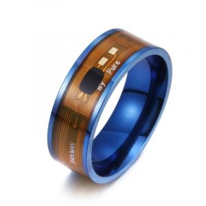 Nfc Smart Ring Portable Compact Portant Dispositif De Reconnaissance D'identit&eacute; Bijoux De Doigt Multifonctionnels Avec Puce Bleue,11 - Neuf
