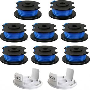 MEVRONISSHOP-Bobine de Fil de Rechange pour d&eacute;broussailleuse Ryobi One+ AC14RL3A, Olt1832 Rac124, 1,6 mm, Fil de Rechange pour d&eacute;broussailleuse Ryobi 18 V, 24 V, 40 V, 3,4 m (10 pi&egrave;ces) - Neuf