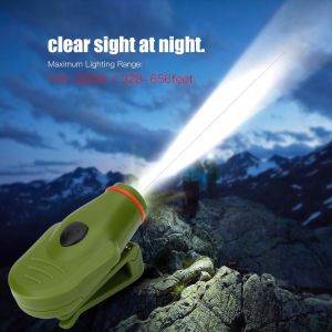 Mini Lampe Frontale A Led Pour La Peche Et Le Camping (Verte) - Neuf
