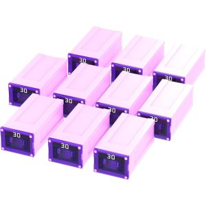 Fusible Bloc Femelle Jcase Oto J Japan 20-60A, Choix: 30A Amp&egrave;res, Rose, 10 Pi&egrave;ces - Neuf