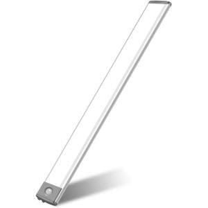 Lampe De Placard 60 Led, 3 Temp&eacute;ratures De Couleur, D&eacute;tecteur De Mouvement Int&eacute;rieur, Rechargeable 2200 Mah, &Eacute;clairage De Nuit Sans Fil Pour Tiroirs, Armoire, Cuisine, Couloir, 1 Pi&egrave;ce - Neuf