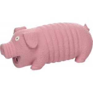 Eryi-Jouet Pour Chien Eyo Cochon Latex Rose S - 7x17,5x6,8cm - Avec Bruit De Grognement - Neuf