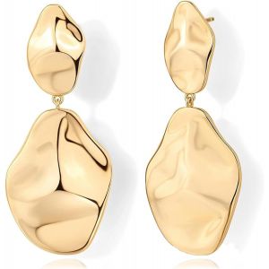 Kal-Boucle D'oreille Femme, Boucles D'oreilles Femme Or, Boucles D'oreilles Pendantes Fantaisie, Boucle D'oreille Or, Boucle D Oreille Pendante, Bijoux Cadeau Pour Femme Fille - Neuf