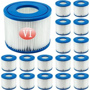 Filtre VI Cartouche pour Bestway Spa, Cartouches Filtrantes Rechange pour Miami Vegas Monaco BW58323, pour Bestway 58239 (8 pi&egrave;ces) - Neuf