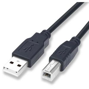Cordon-C&acirc;ble USB Type A/B / noir 1m / Scanner Imprimante HDD vers PC-Mac - Neuf