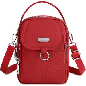 CAUC-Sac &agrave; Bandouli&egrave;re Femme Petit Sac T&eacute;l&eacute;phone Portable Mode Fille Pochette &Eacute;tanche Mini Sac &agrave; Main avec Prise Casque - Neuf