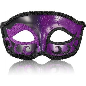 Masque De Bal Masqu&eacute; Pour Homme,Masque V&eacute;nitien R&eacute;tro Pour Homme,Pour Halloween,Bal Masqu&eacute; De Mardi Gras.[J404] - Neuf