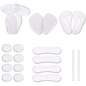 Kalanka-20 Pi&egrave;ces Coussinets De Talon Haut Set, Grandes Talonnette Pour Femmes, Protege Talon Chaussure En Silicone, Antid&eacute;rapant Empi&egrave;cements De Doublure De Talon Pour Le Soin Des Pieds (Transparent - Neuf