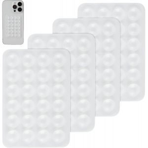 Lot de 4 supports de t&eacute;l&eacute;phone &agrave; ventouse en silicone pour t&eacute;l&eacute;phone portable, mains libres, support de t&eacute;l&eacute;phone, accessoire de t&eacute;l&eacute;phone compatible avec t&eacute;l&eacute;phone Android, Tiktok, vid&eacute;os, - Neuf